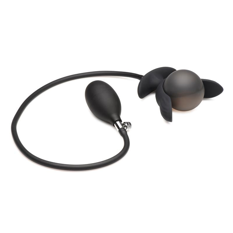 Dark Pearl Plug Anal con Inflado y Vibracion con Control Remoto