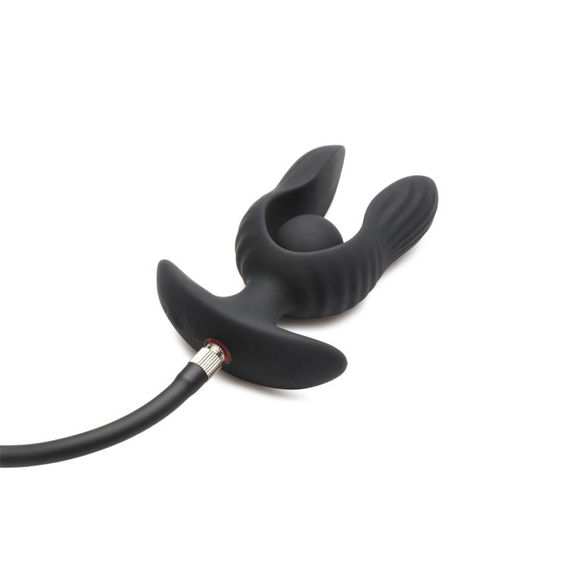 Dark Pearl Plug Anal con Inflado y Vibracion con Control Remoto