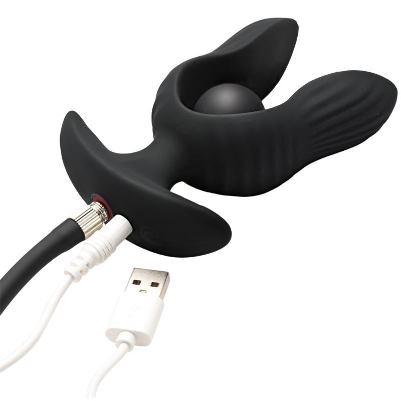 Dark Pearl Plug Anal con Inflado y Vibracion con Control Remoto