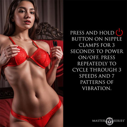 Pinzas para Pezones con Vibracion