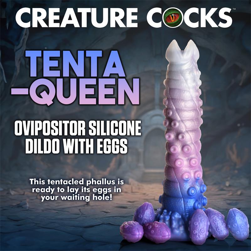 Tenta Queen Dildo Ovipositor con 6 Huevos