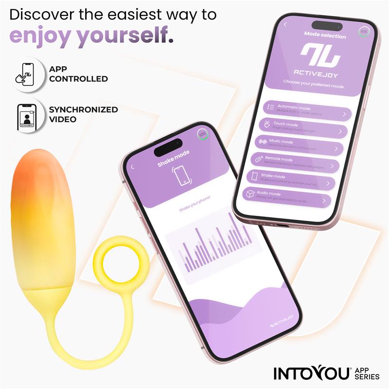 Huevo Silicona Doble Capa con APP Amarillo Naranja