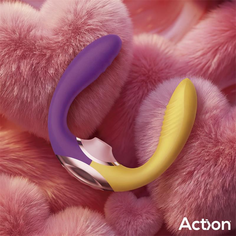 Two Lovers 3 in 1 Vibrador con Finger y Succion