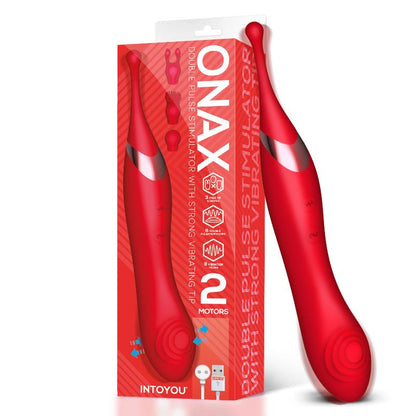 Onax Estimulador Doble Vibrador de Punto y Doble Pulsacion USB