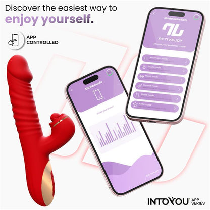 Ascen Vibrador con Thrusting y Waving y APP USB Magnetico