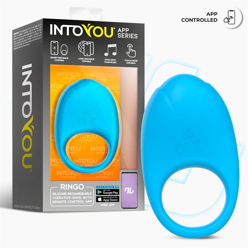 Ringo Anillo Vibrador con APP Unibody Azul