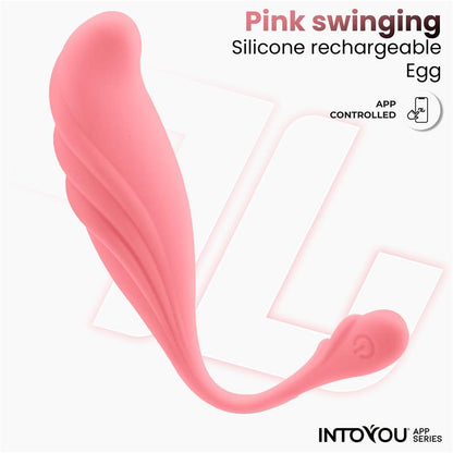 Huevo Vibrador con Movimiento Waving con APP USB