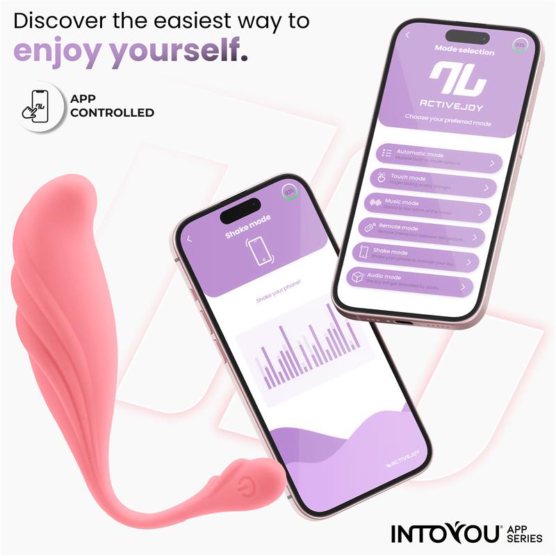 Huevo Vibrador con Movimiento Waving con APP USB