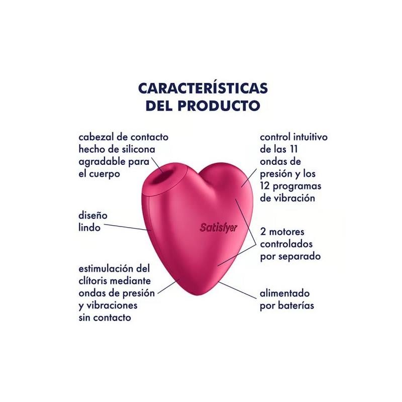 Cutie Heart Succionador de Clitoris Battery Series
