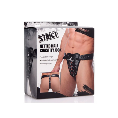 ESTRICTO - Cinturón de castidad masculino de red de seguridad