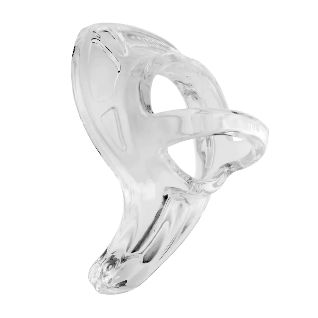 Cockring with Ball Strap - Armor Tug transparente