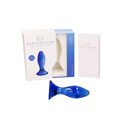 Follower - plug de cristal azul