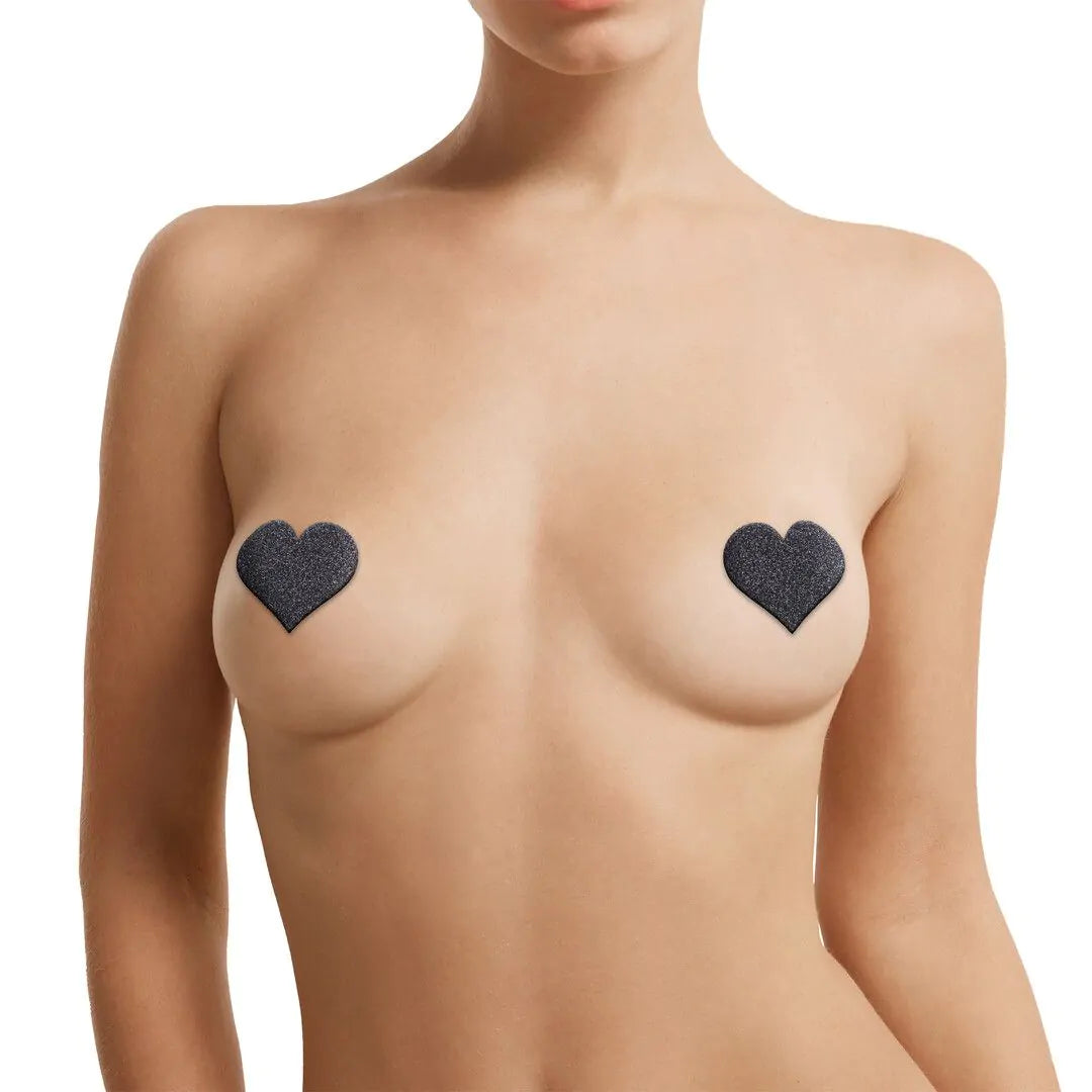 Pezoneras - Nipple Cover Set - Cross Star Heart - Negro