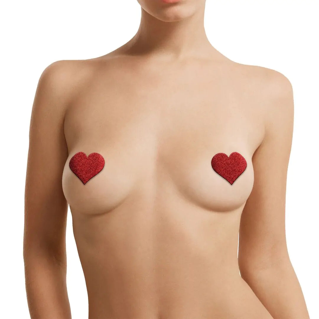 Pezoneras - Nipple Cover Set - Cross Star Heart - Red