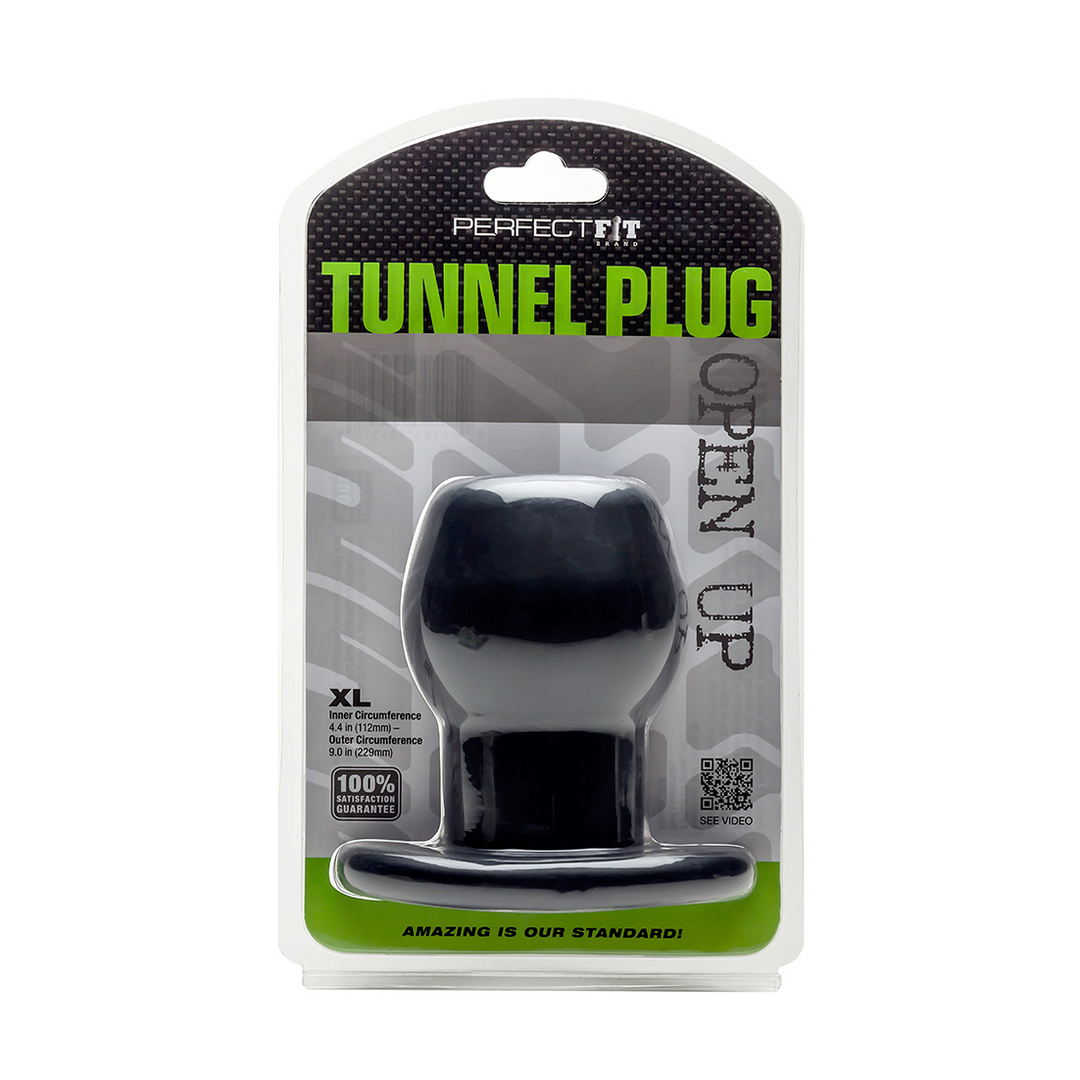 Túnel - Plug Hollow anal hueco - XL Negro