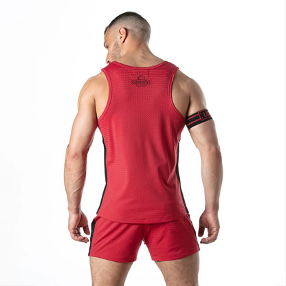 Camiseta tirantes SPORT MESH Roja/Negra M