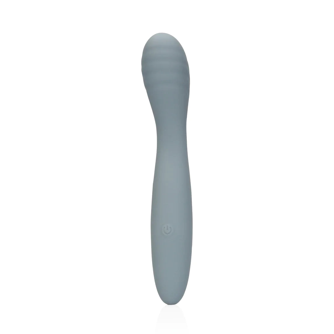 Vibrador de punto G de silicona ultra suave - Gris basalto
