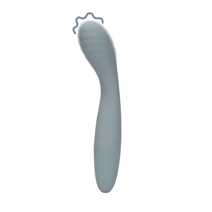 Vibrador de punto G de silicona ultra suave - Gris basalto