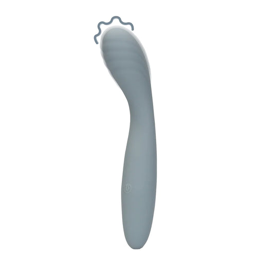 Vibrador de punto G de silicona ultra suave - Gris basalto