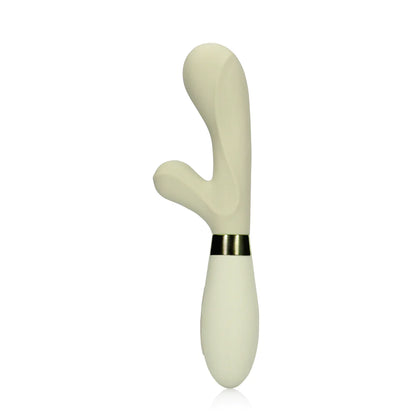 Vibrador de silicona tipo conejo - Verde brumoso