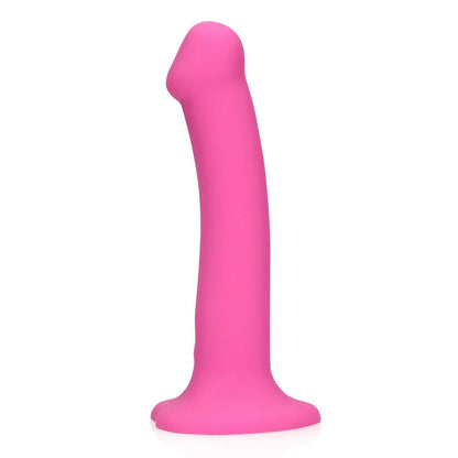 Dildo con Vibracion No Fálico - Rosa Fuerte