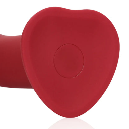 Dildo vibrador no fálico - Grande - Rojo Frambuesa