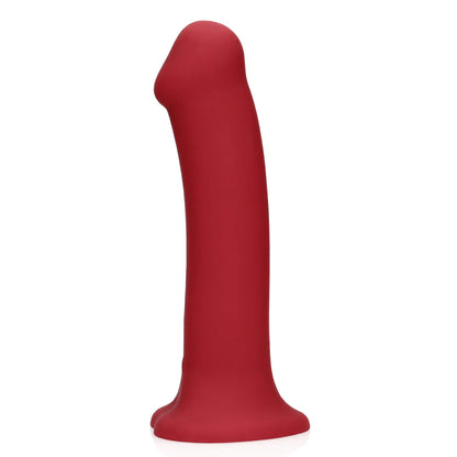 Dildo vibrador no fálico - Grande - Rojo Frambuesa