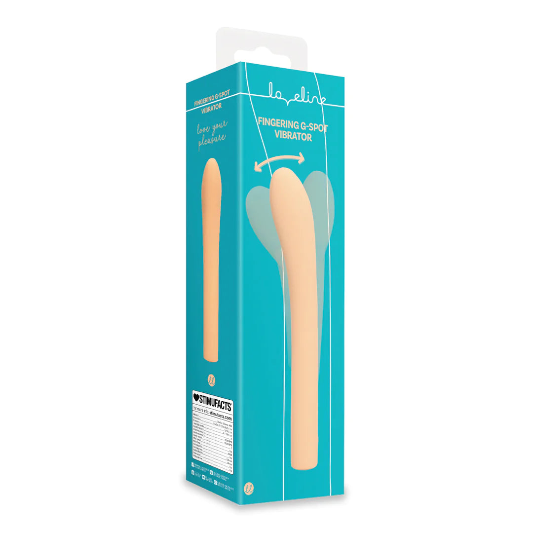 Vibrador para el punto G y P con dedos - Peach Fuzz