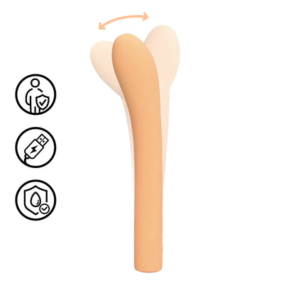 Vibrador para el punto G y P con dedos - Peach Fuzz