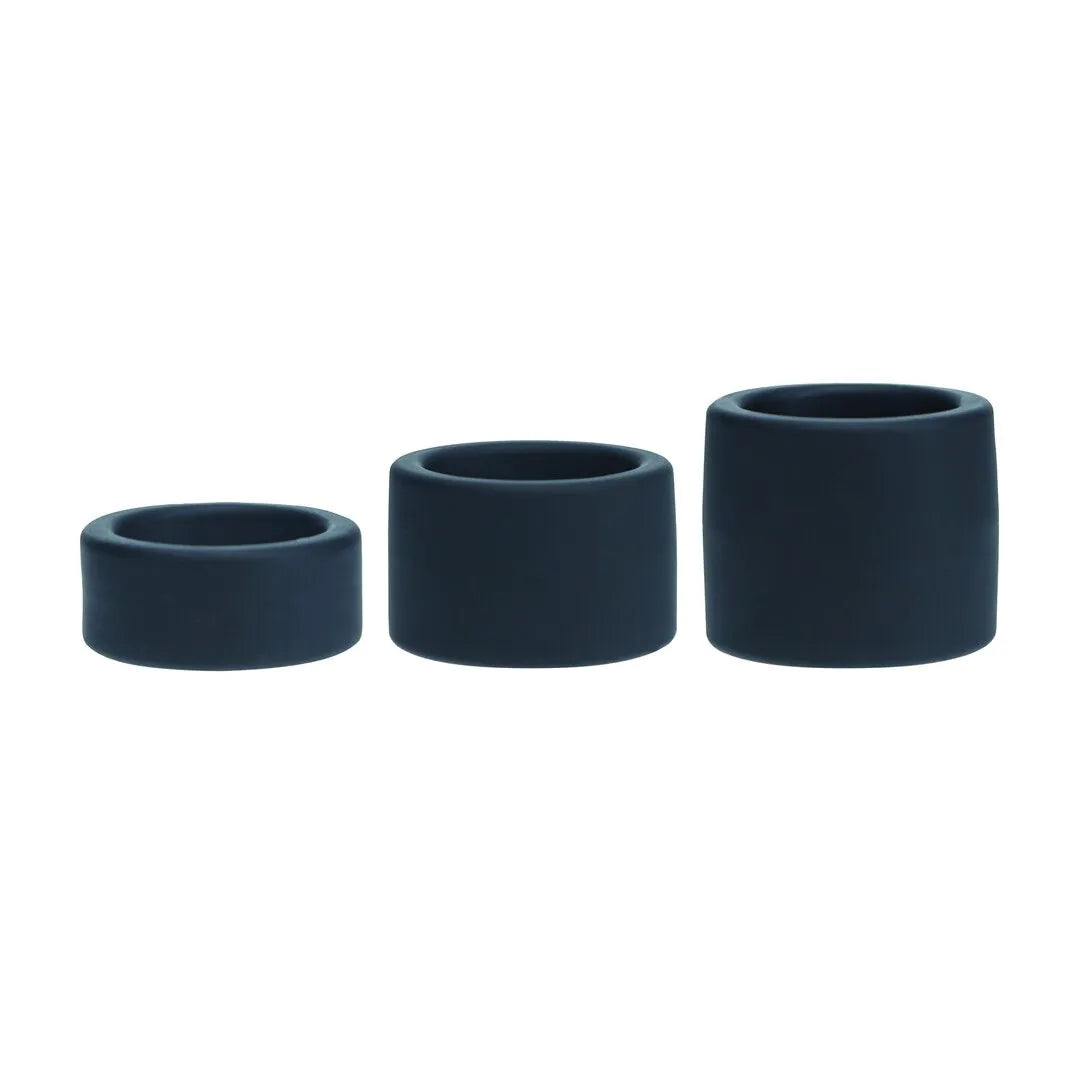 Ballstretcher set de silicona liquida of 3 - S/M/L - Black