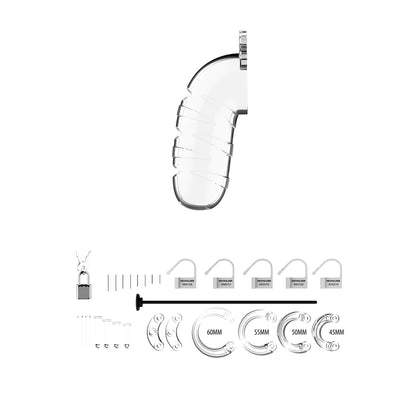 Jaula de castidad modelo 17 con sonda uretral - 5,5" / 14 cm