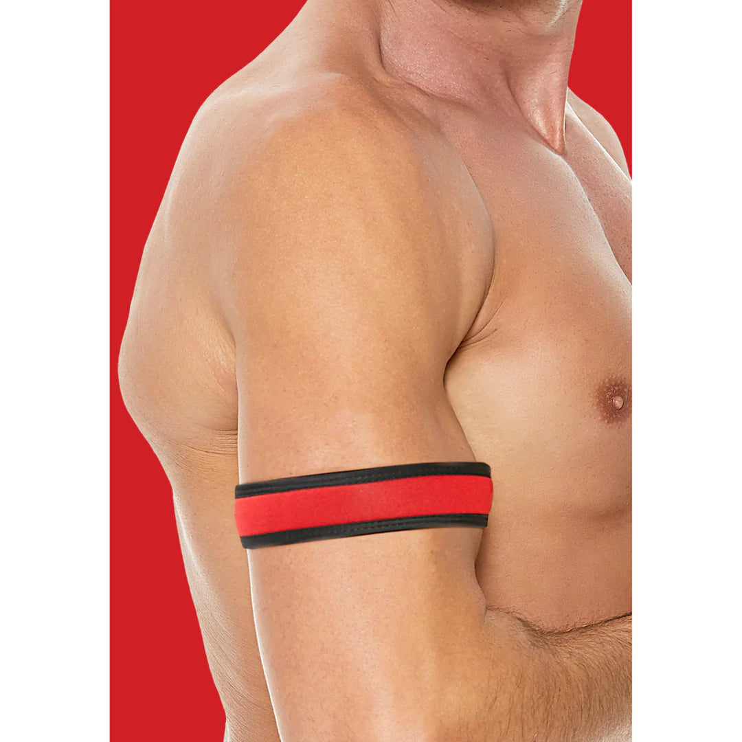 Brazaletes de Neopreno 2 unds. Rojo y negro