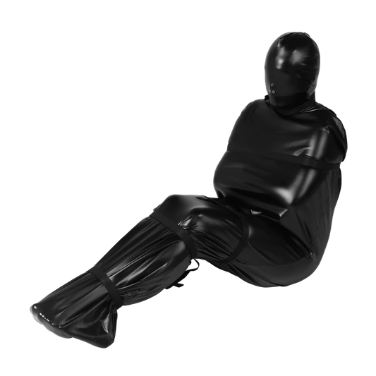 Bolsa para cuerpo con correas de nailon - Negra