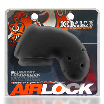Jaula de castidad AIR-LOCK ventilada Black Ice