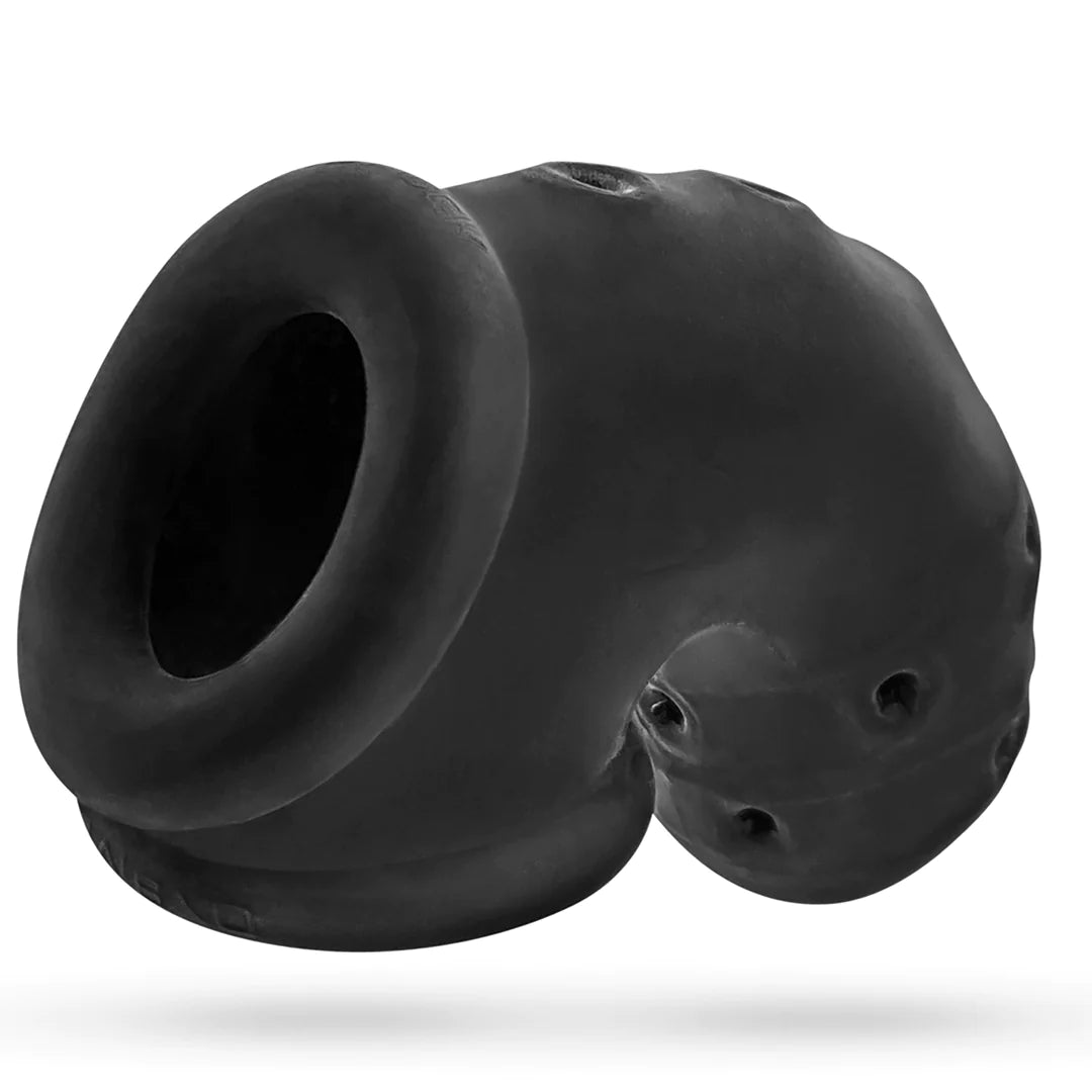 Jaula de castidad AIR-LOCK ventilada Black Ice