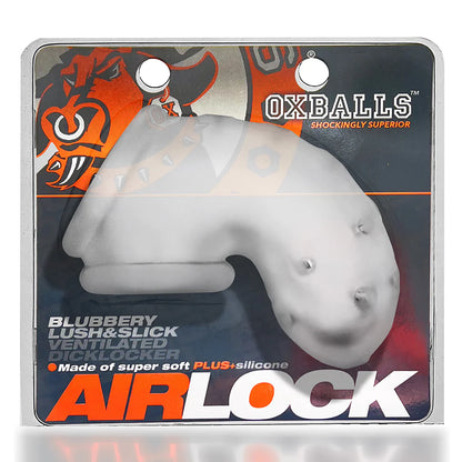 Jaula de castidad AIR-LOCK ventilada Clear Ice