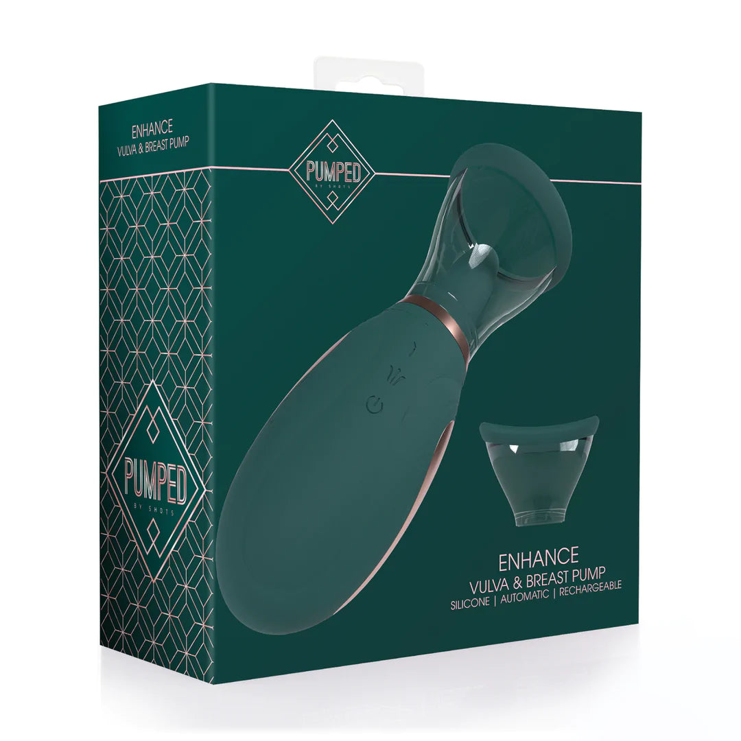 Enhance - Extractor de leche y vulva recargable - Verde Bosque