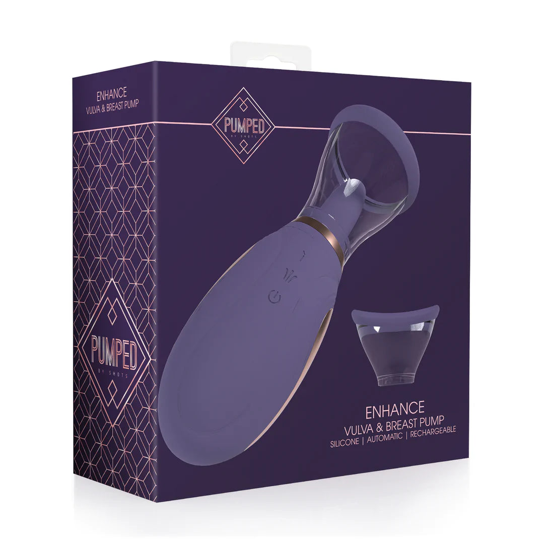 Enhance - Extractor de leche y vulva recargable - Morado