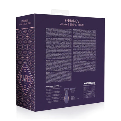Enhance - Extractor de leche y vulva recargable - Morado