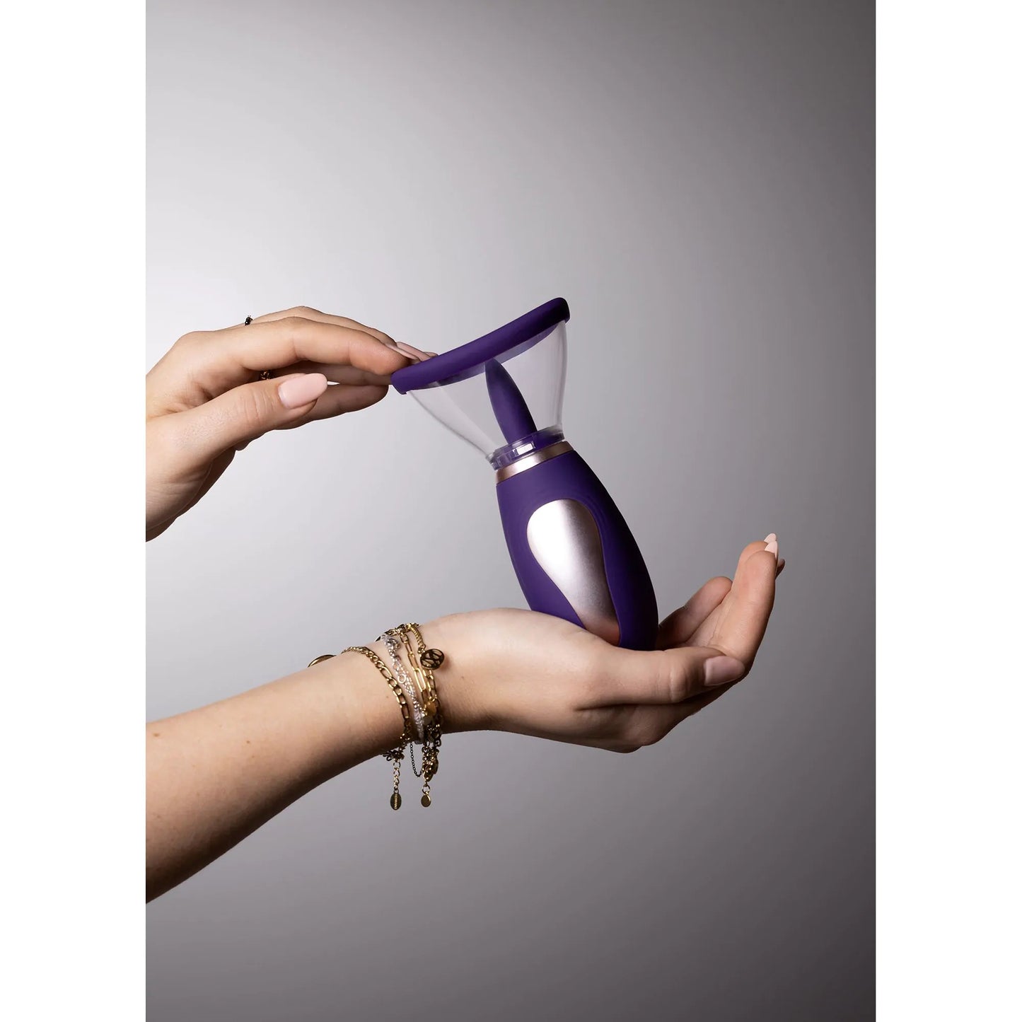Enhance - Extractor de leche y vulva recargable - Morado