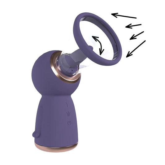 Exquisito - Extractor de leche y vulva recargable - Morado