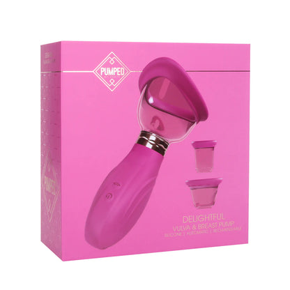 Delightful - Extractor de leche y vulva recargable - Rosa
