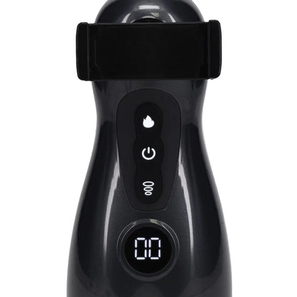 Virtuo - Masturbador con bomba de succión y vibración con accesorio para teléfono - Metalizado
