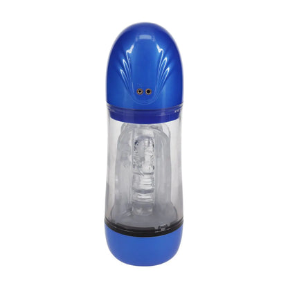 SonicPull - Masturbador con bomba de succión y vibración - Multimedia mejorado - Azul metalizado