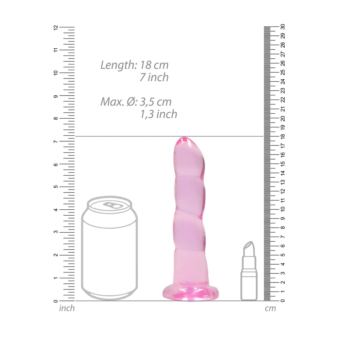 Dildo no realista con ventosa - 17 cm