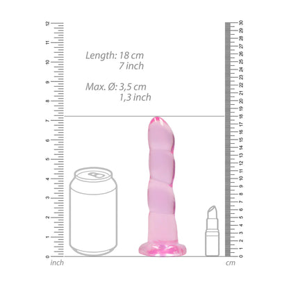 Dildo no realista con ventosa - 17 cm