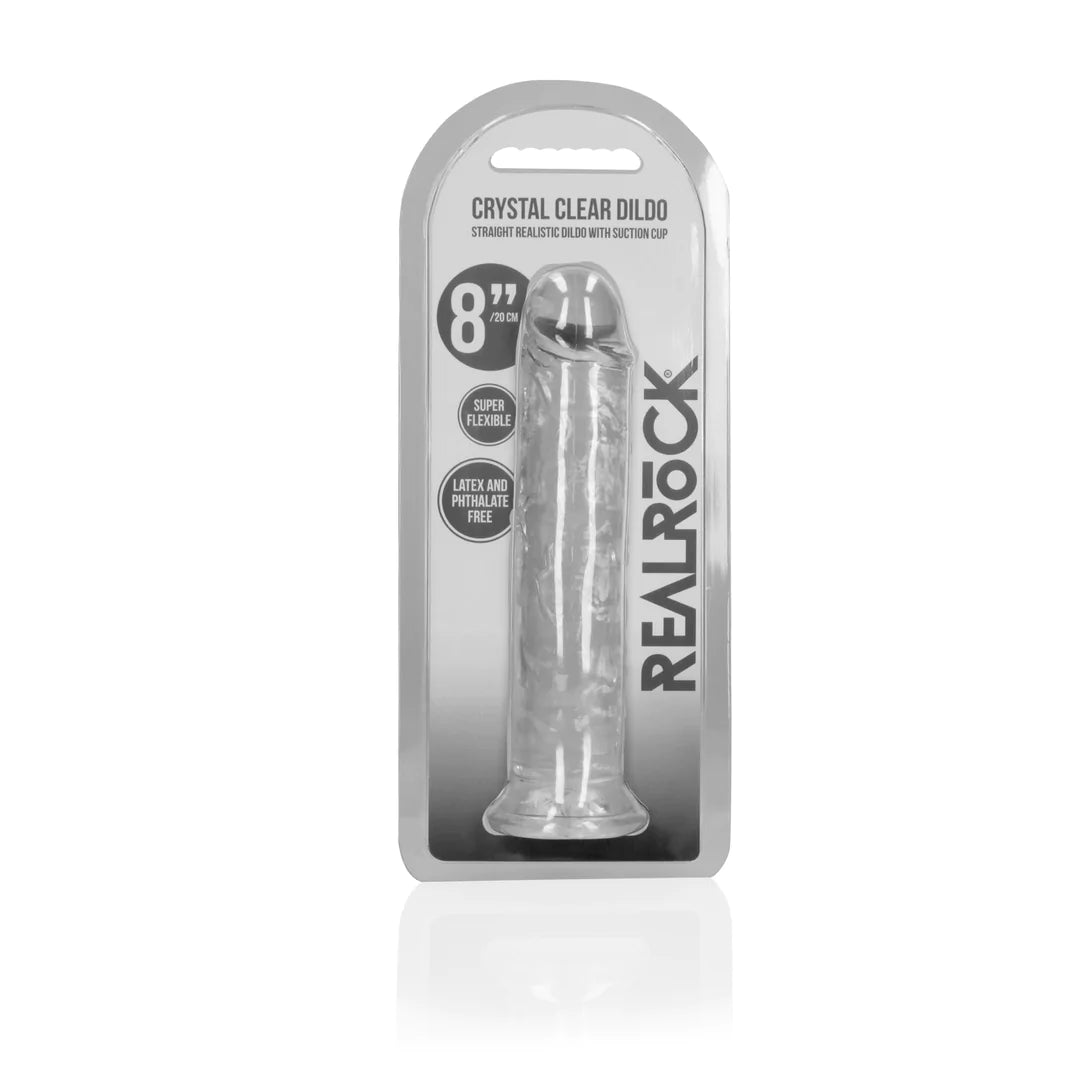 Dildo realista recto con ventosa - 8'' / 20