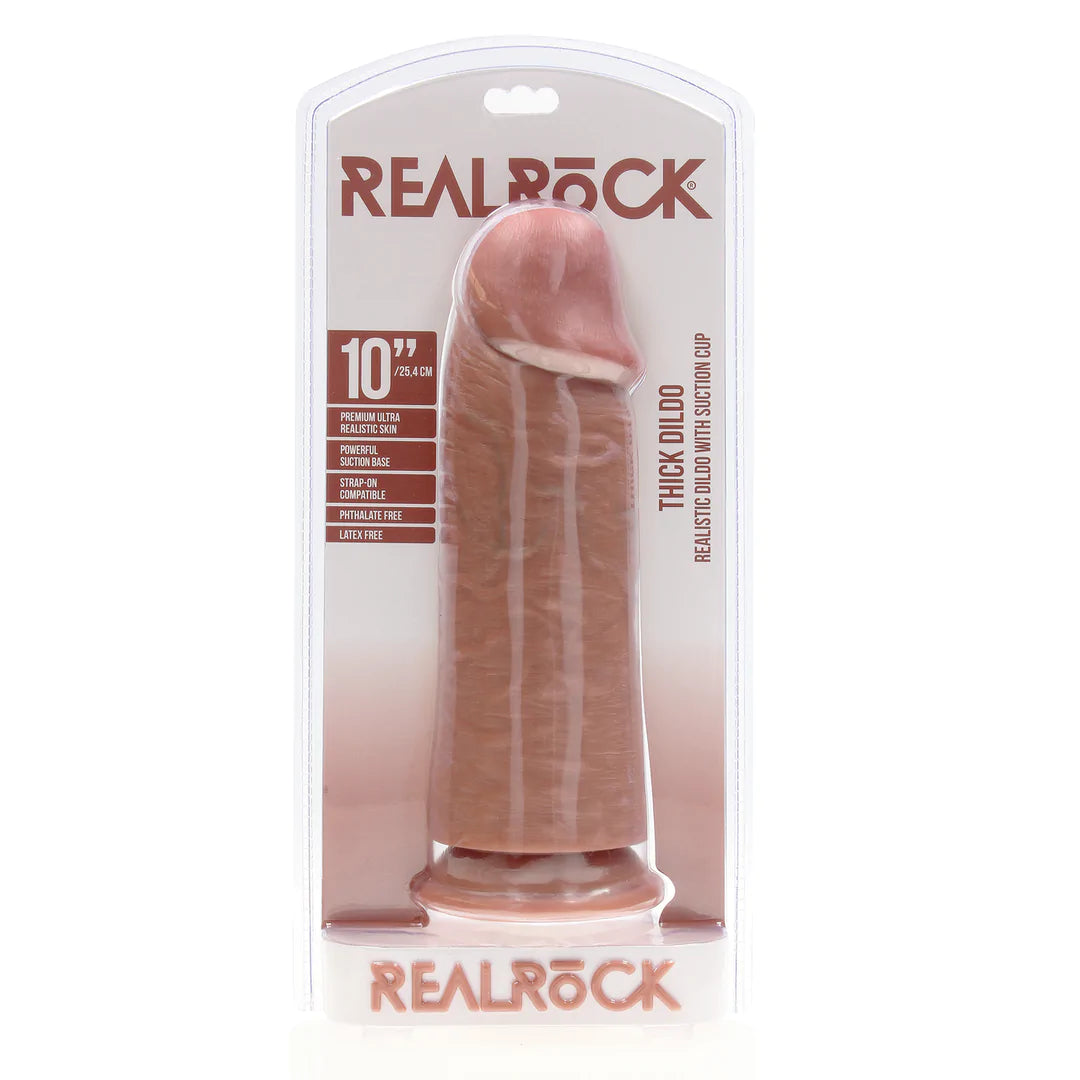 Dildo extra grueso sin bolas 10" / 25,4 cm