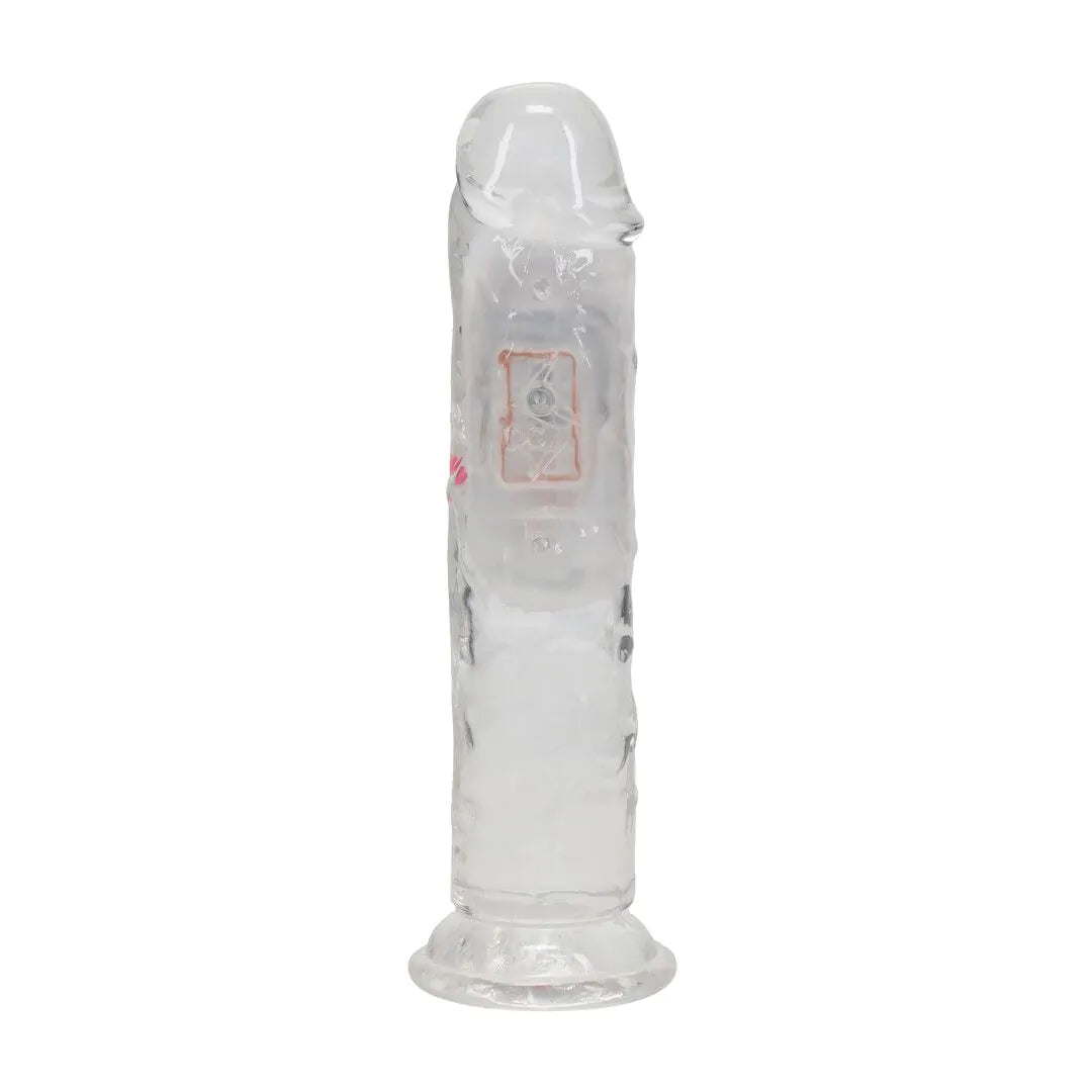 Dildo vibrador LED - 15 cm / 6" - Transparente