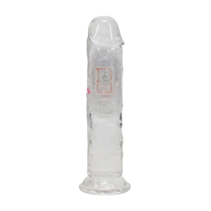 Dildo vibrador LED - 15 cm / 6" - Transparente